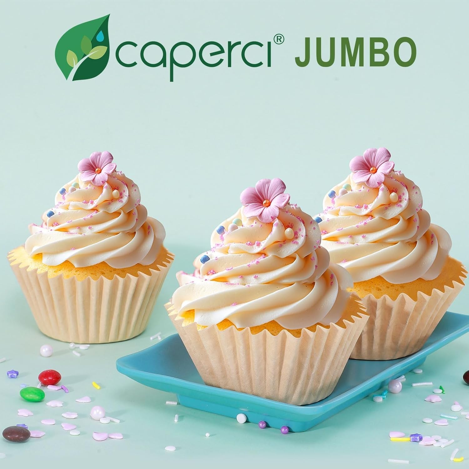 Heavy Duty Jumbo Cupcake Muffin Liners Baking 100pcs Grease-Resistant ...