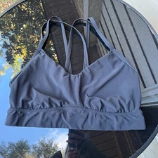 All In Motion's Women's Black Strappy Sports Bra Large