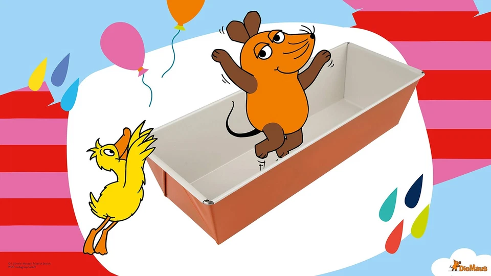 Kastenform 30 cm DieMaus eckige Backform hochwertige Kuchenform aus Stahlblec... - Bild 3 von 4