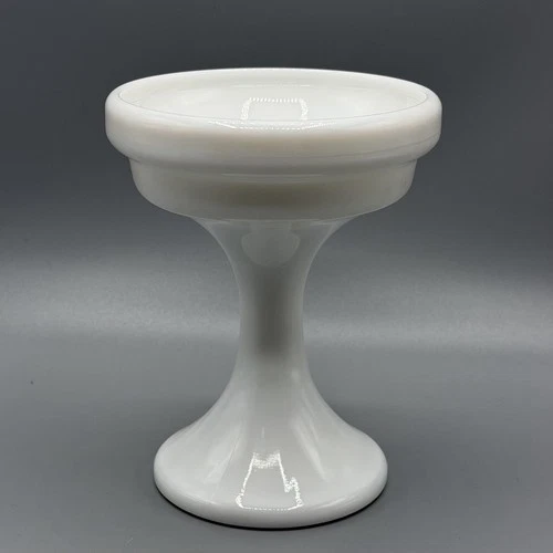 WESTMORELAND Milk Glass Fairy Lamp Pedestal - White BASE ONLY