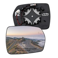 Passenger Side Mirror Glass with Backing Plate - Power Heated Left Side View ...