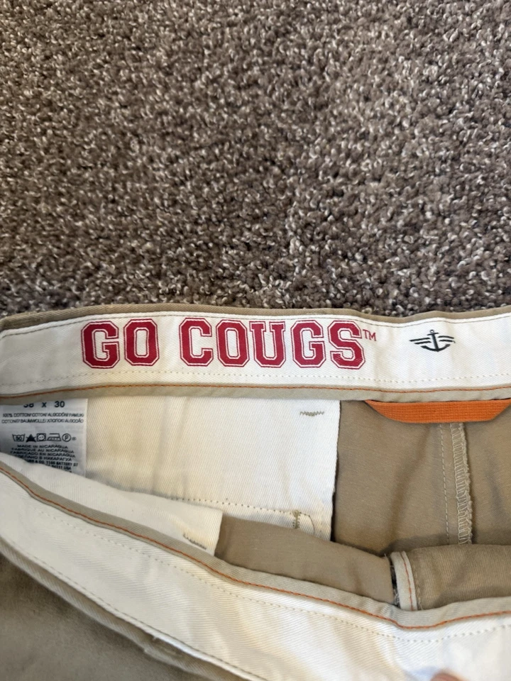 Men’s 38 x 30 - WSU Cougars khakis - Image 2 of 4