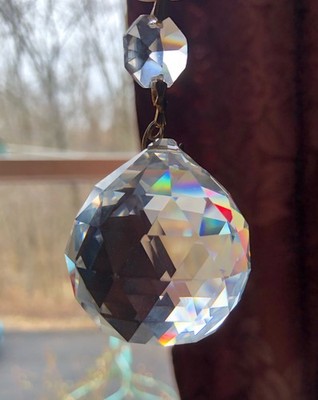 Swarovski Crystal Ball, 2  (50mm) from Vintage 1970s Chandelier