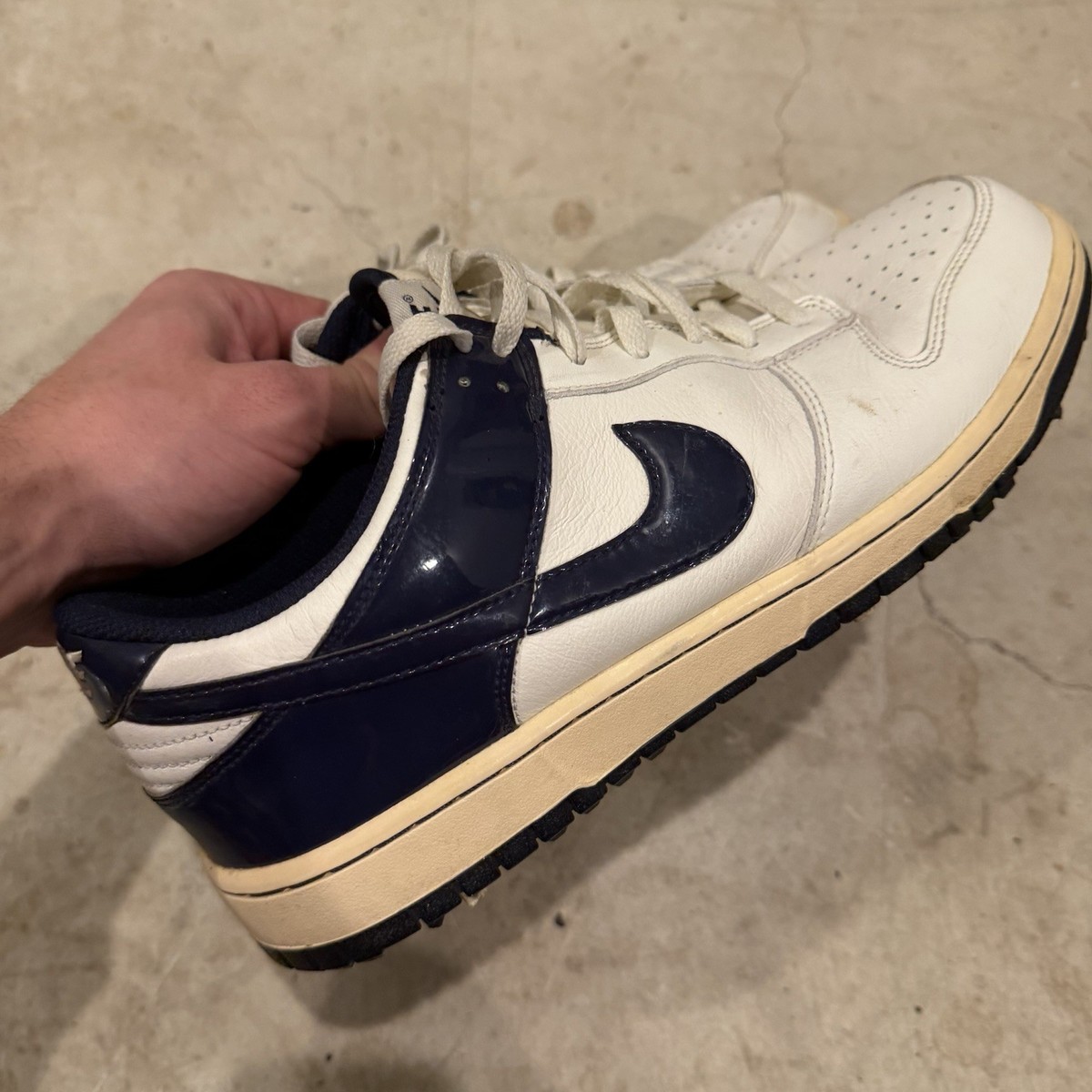 Nike SB Dunk NG Low Golf Shoes Spikes Sail Navy Blue 484294-107