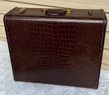 MCM Samsonite Luggage Schwayder Bros Inc Denver Style 4151 w/ 4 Hangers 1940's