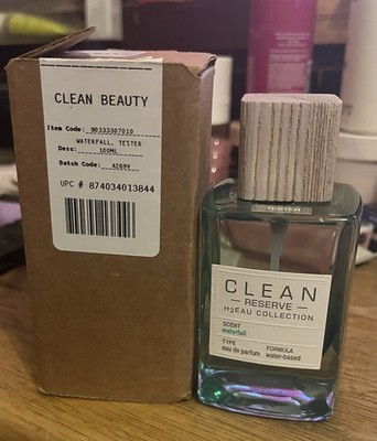 Clean Reserve H2EAU COLLECTION Waterfall 100ml Eau De Perfume Tester Bottle New