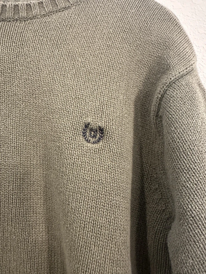 Suéter Chaps Para Mujer Calce Clásico Algodón Cuello Redondo Talla XL Verde Oliva Foto 3 de 4