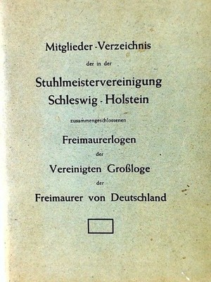 Mitglieder-Verzeichnis der in der Stuhlmeistervereinigung Schleswig Holstein zus
