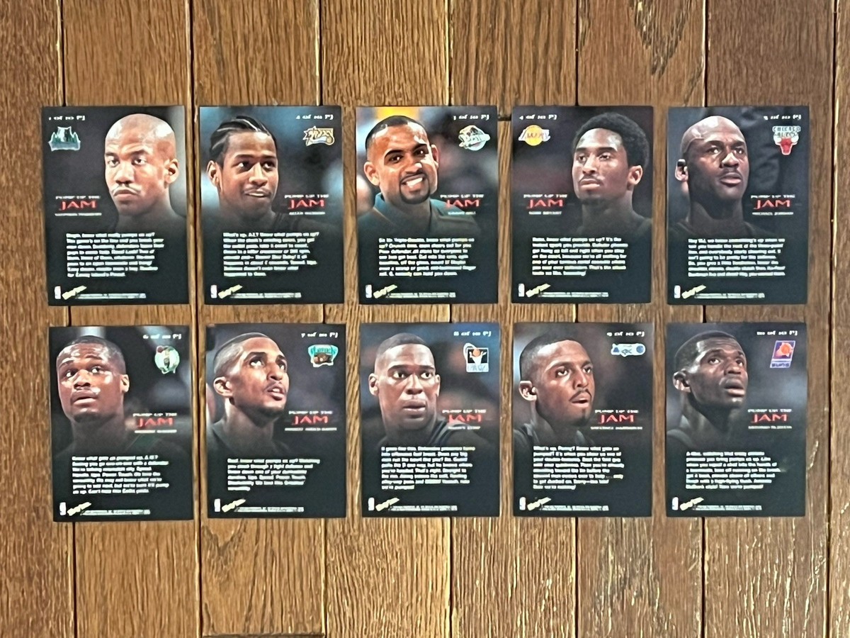 1998-99 Skybox NBA Hoops Pump Up the Jam Complete Insert Set PJ1 