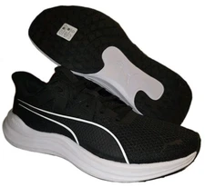 PUMA Reflect Lite Jr Big Kids' Running Shoes - Black/White - Various Sizes