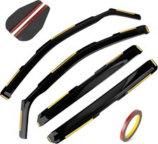 PSLER 4PCS Side Window Vent Visor Window Deflectors for Dodge RAM 2500 3500 Crew