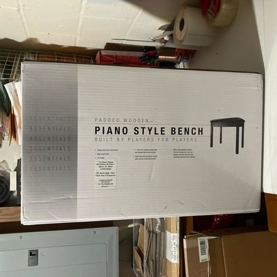 Yamaha BB1 Padded Piano Bench Black Wood