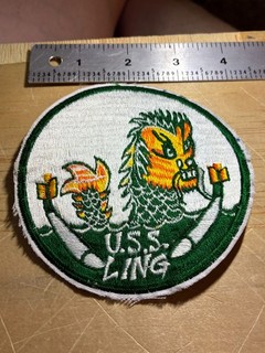 1980s/90s/2000s? US NAVY PATCH USS LING SS 297 SUBMARINE ORIGINAL USN BEAUTY!