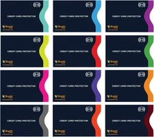 Boxiki Travel RFID Blocking Sleeves, Set with Color Coding | Identity Theft Prev