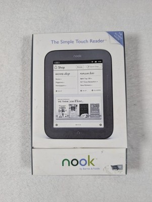 Barnes & Noble Nook Simple Touch Reader Black 6'' Wi-Fi Touchscreen eBook