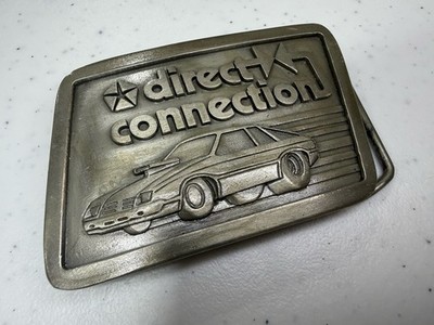 Muscle Car 1970s Direct Connection Mopar/Chrysler Belt Buckle Brass