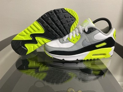 Size 5Y / Women s 6.5 Nike Air Max 90 LTR GS White Grey Volt (CD6864-101)  