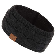 ccbeanie CC Winter Fuzzy Fleece Lined Thick Knitted Headband Headwrap Earwarm...