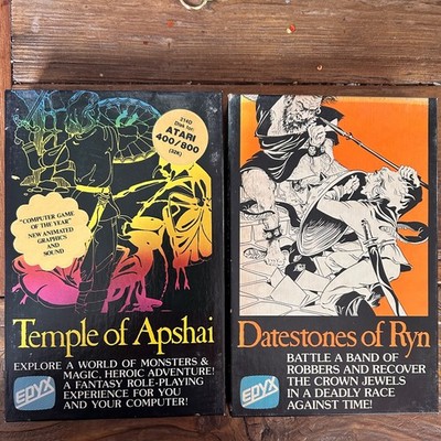 Atari 800 XL XE Dunjonquest Temple of Apshai Datestones of Ryn complete working