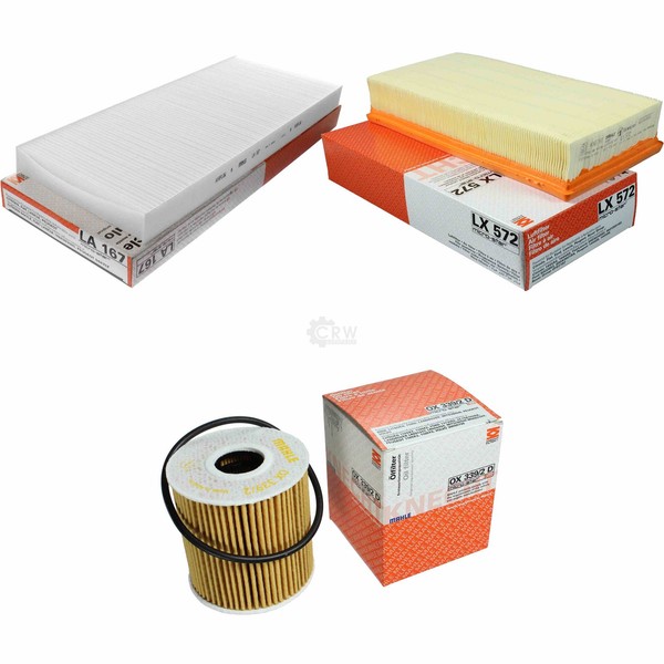 Mahle / Knecht Innenraumfilter LA 167 Luftfilter LX 572 ÖLfilter OX 339/2D-image
