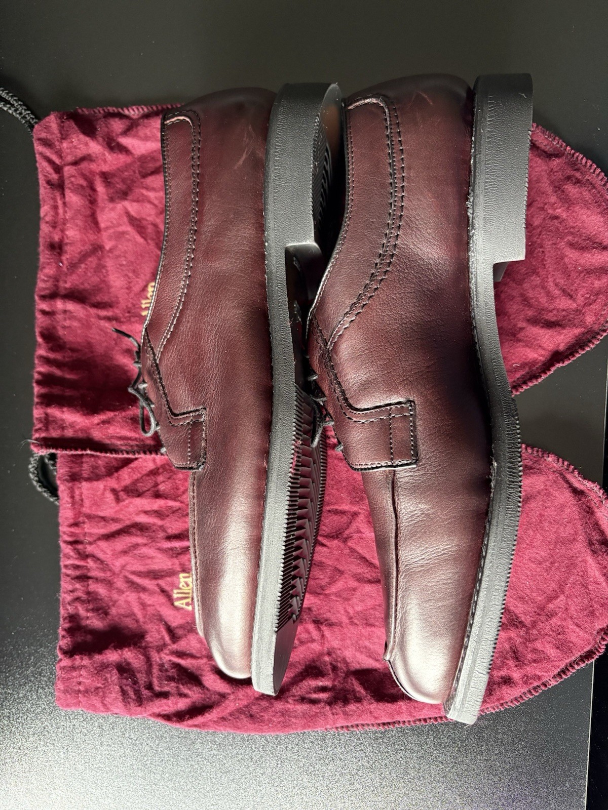 SAOLA ?ALLEN EDMONDS Stockbridge Oxford marrone stringato 10 5D u Come nuovo!