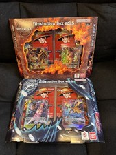 One Piece TCG Illustration Box Vol 5 and Vol 6 Lot - Factory Sealed