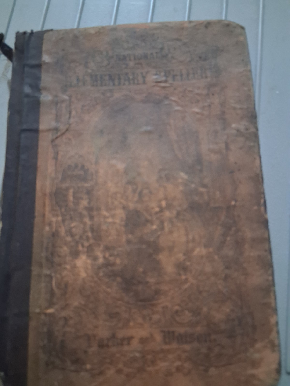 Antique Copyright 1876 National Elementary Speller Oral And Dictation Book