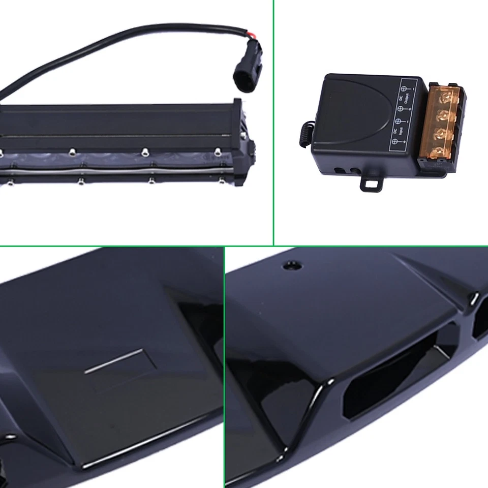 Gloss Black Roof Top Light Bar LED For Land Rover Defender 90 2020-2025 Foto 3 de 4