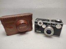 VINTAGE 1940s ARGUS C3 CAMERA with Leather Case Very Clean Working See Pics