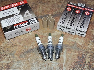 3x BRISK P48 Super Iridium Spark Plugs fit: Vauxhall Agila - 1.0 - 2008 to 2014