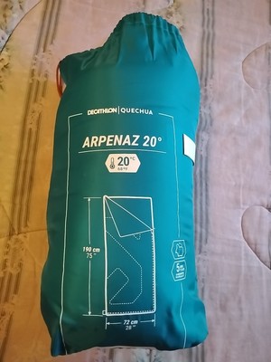 Decathalon Quechua Arpenaz 20F Sleeping Bag Green