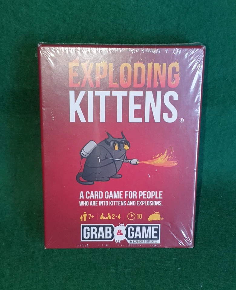 NEW & SEALED! EXPLODING KITTENS ~ GRAB & GAME ~ POCKET/TRAVEL SIZE ~ VERS. 2.0 - Image 4 of 4