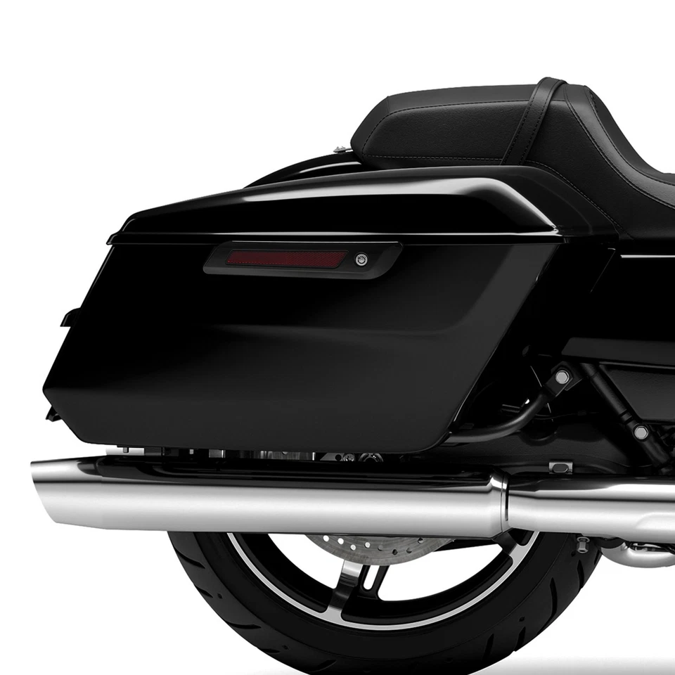 Жесткие седельные сумки подходят для Harley CVO Street Road Glide 2023-2025 24 23 яркие черные - Изображение 2 из 4