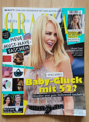 GRAZIA ZEITSCHRIFT NR 31 25.07.2019 NICOLE KIDMAN AMAL CLOONEY MODE MAGAZIN