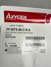 Corning Axygen MTS06CRS REF MTS-06-C-R-S 0.6ML Individual Racked Cluster Tubes