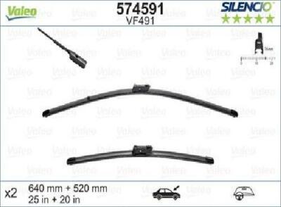 Original Valeo wiper blade 574591 for Audi