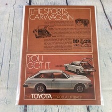 1977 Toyota Corolla Liftback Car Vintage Print Ad/Poster Promo Art Magazine Page