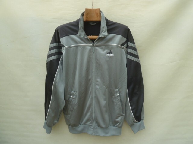 adidas 2001 Track Jacket Men's Medium Grey Black Oversized adidas 2001 Track Jacket Men's Medium Grey Black Oversized