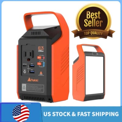 Portable Power Station 83Wh Camping Solar Generator 110V/80W AC Outle