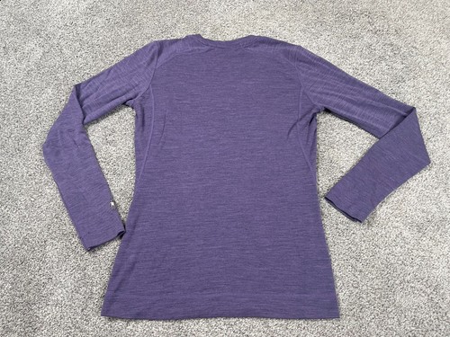 Camicia Smartwool donna viola media manica lunga lana merino outdoor Gorp Core - Foto 2 di 10