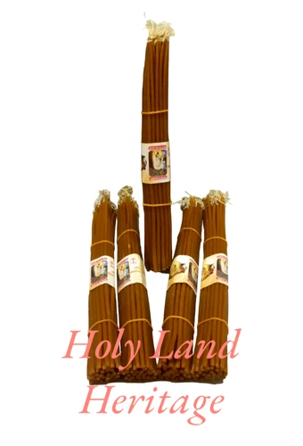 Beeswax Candles  Jerusalem Sepulchre Church  33 Blessed Wax Candle Jesus
