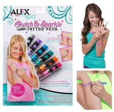 Alex Toys Tattoo Pens Kit Sketch Sparkle For Sale Online