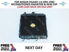 GENUINE NISSAN FIGARO 1991-1992 RECONDITIONED RADIATOR NEXT DAY DELIVERY