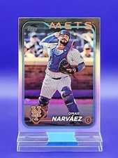 Omar Narvaez 2024 Topps Update Series Rainbow Foilboard SP 🔥 Mets