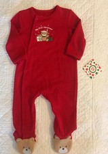 NWT Little Me My First Christmas Sleeper Teddy Bear - 9 Mos.
