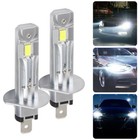 2PCS H1 LED Headlight Globes Kit Hi/Low Beam 220W 35000LM 130% Brighter White AU