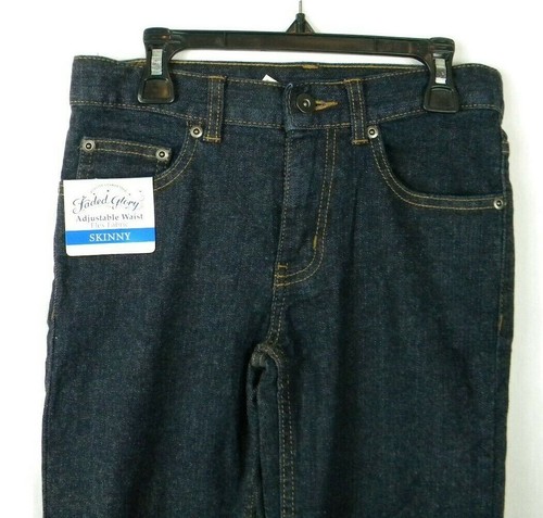 Faded Glory Skinny Jeans Boy's/ Kid's Size 10R Adjustable Waist Flex Fabric NWT - Picture 4 of 12