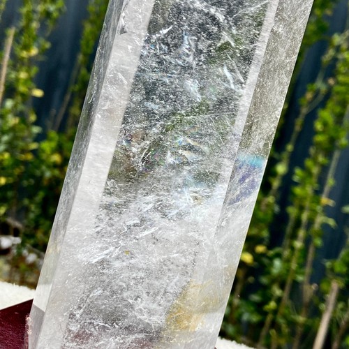 Obelisco de cristal blanco natural grande de 3,8 lb cuarzo transparente columna de energía Reik - Imagen 13 de 22