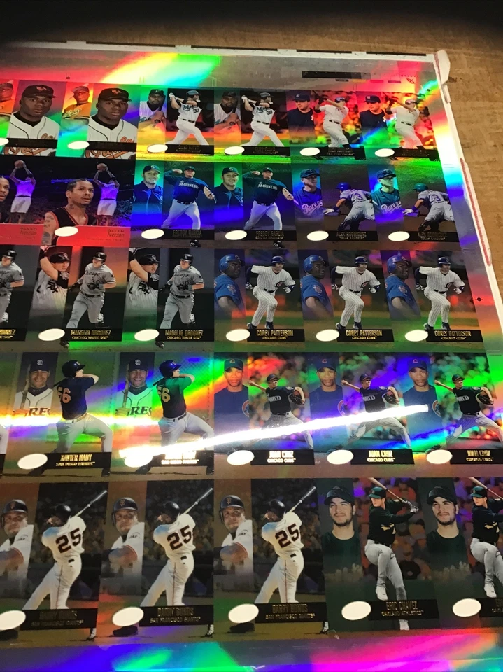 Hoja de prensa eTopps 2002 rara sin cortar sin terminar - Bonds, Sosa, Kobe, 194 imágenes Foto 4 de 4