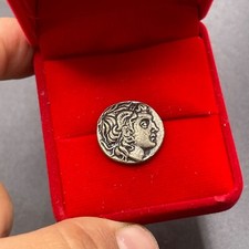 Unique Ancient Roman Greek bronze rare coated coin 4th-5th century BCE